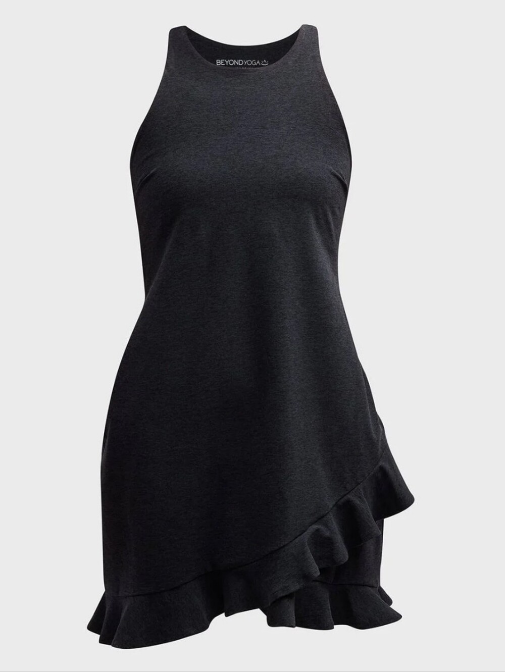 Beyond Yoga Ruffled-Up SpaceDye High Neck Racerback Dress Size Large